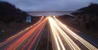 Motorway Lights at Night photograph