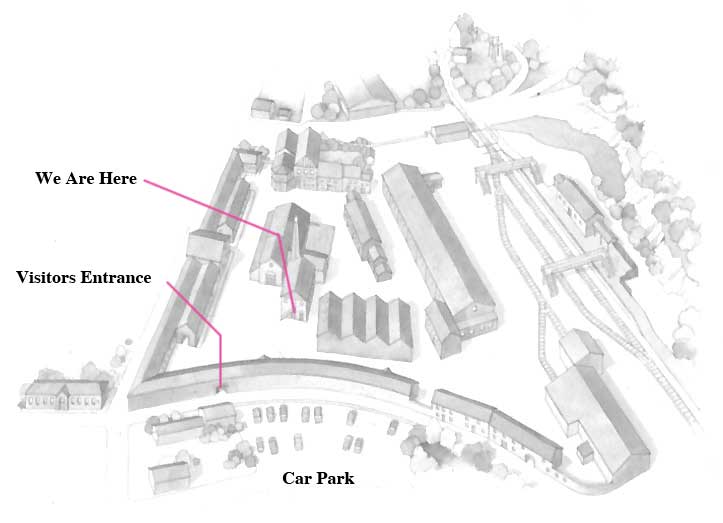 Birds Eye view of Elsecar Heritage Centre